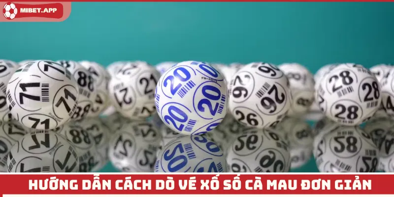 Hướng dẫn cách dò vé Xổ Số Cà Mau đơn giản
