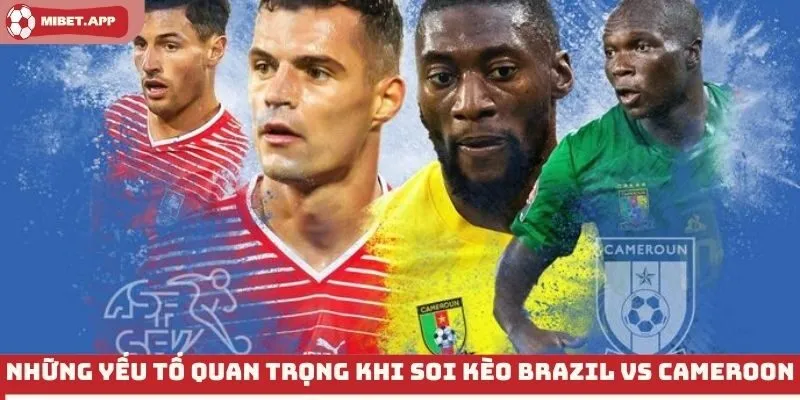 Những yếu tố quan trọng khi soi kèo brazil vs cameroon